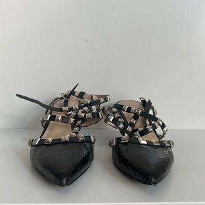 BCBGeneration Niro-X black leather pumps FREE shipping